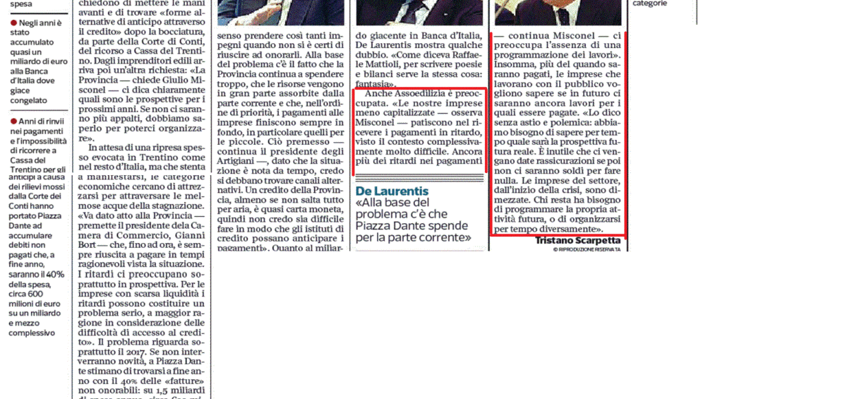CORRIERE DEL TRENTINO domenica 7 agosto pag. 5